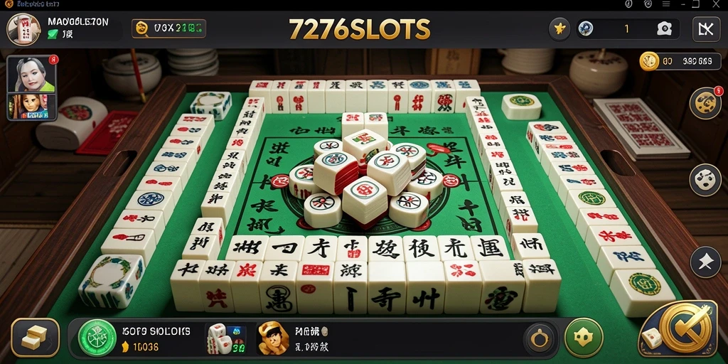 Tampilan gameplay Mahjong yang seru dan menantang di 7276SLOTS.