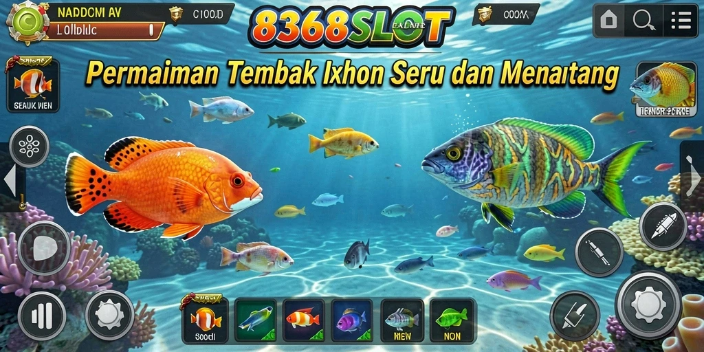 Gameplay Tembak Ikan yang seru dan interaktif di 8368SLOT.