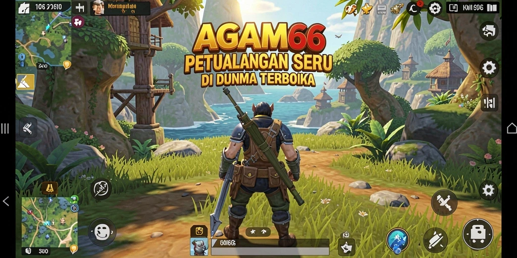 Tangkapan layar gameplay AGAM66 menampilkan dunia terbuka yang luas dan mendetail.