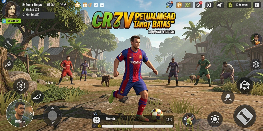 Tampilan gameplay menakjubkan dalam dunia terbuka di CR7VIP.