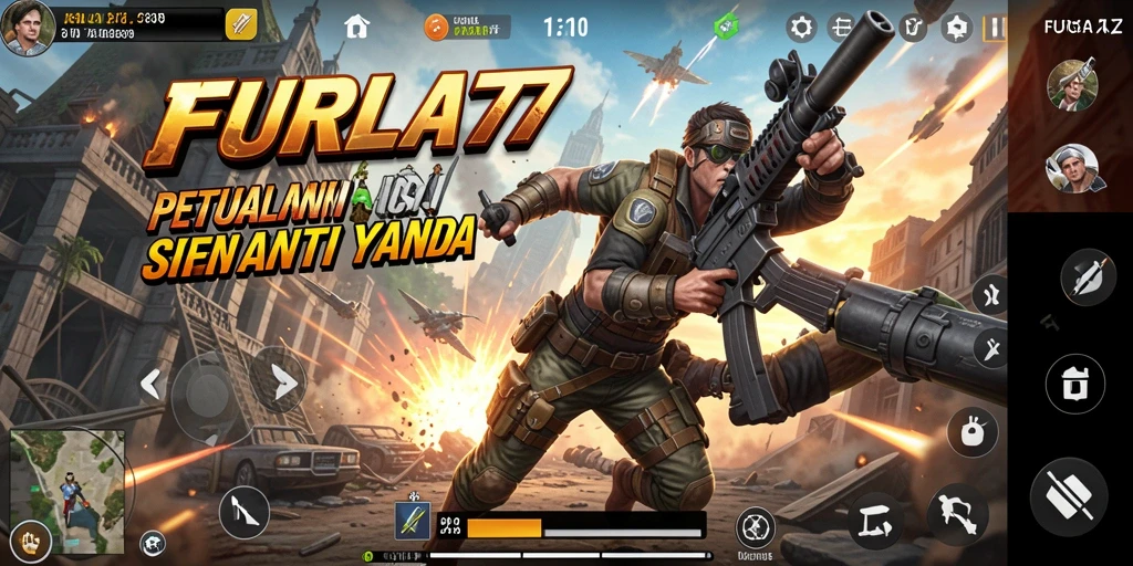 Tampilan gameplay seru dalam FURLA77 yang penuh aksi.