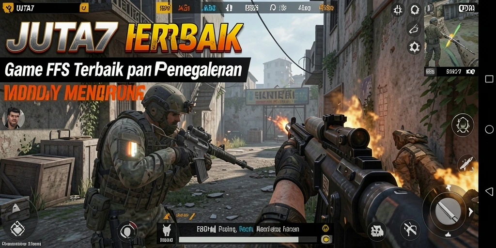 Gameplay seru dalam JUTA7 dengan grafis menakjubkan dan aksi yang mendebarkan.