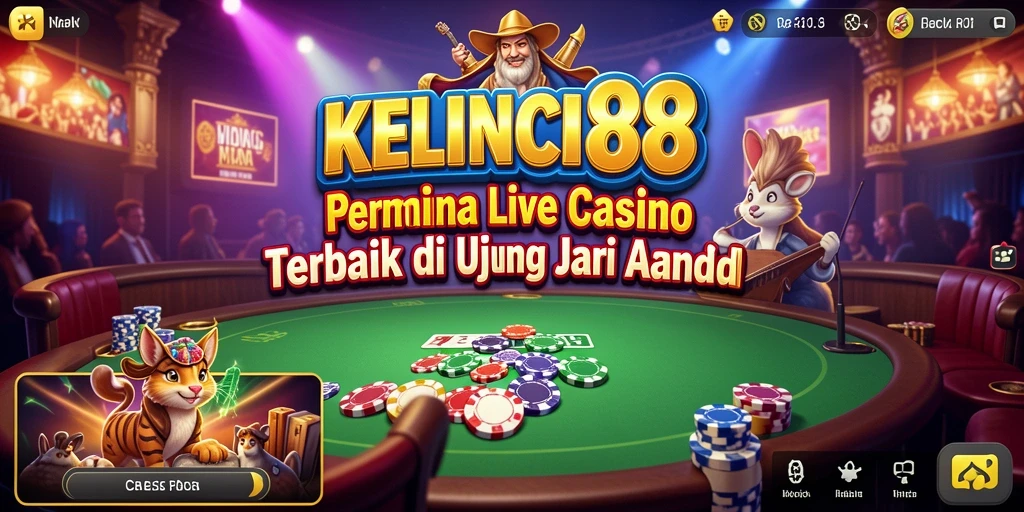 Tangkapan layar KELINCI88 menunjukkan pengalaman Live Casino yang mendebarkan.