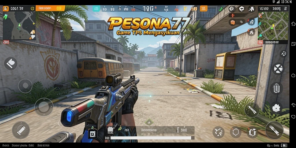 Screenshot PESONA77 menampilkan aksi pertempuran TPS yang mendebarkan.