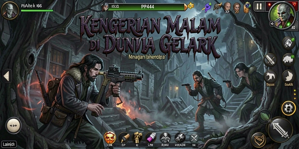 Gameplay mencekam di lingkungan gelap dan misterius.