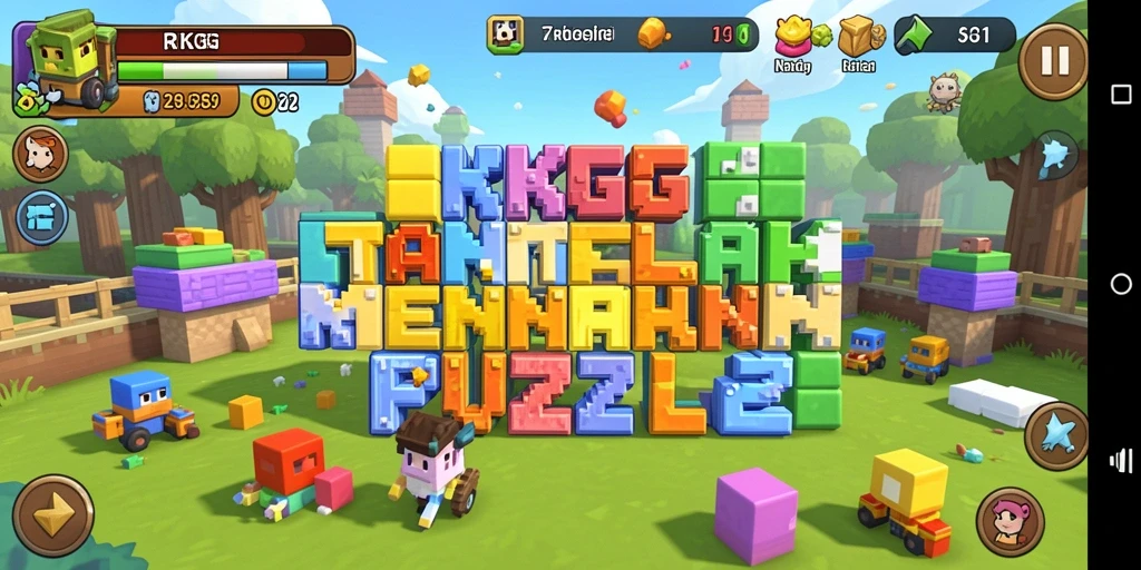 Screenshot gameplay RKGG yang penuh tantangan.