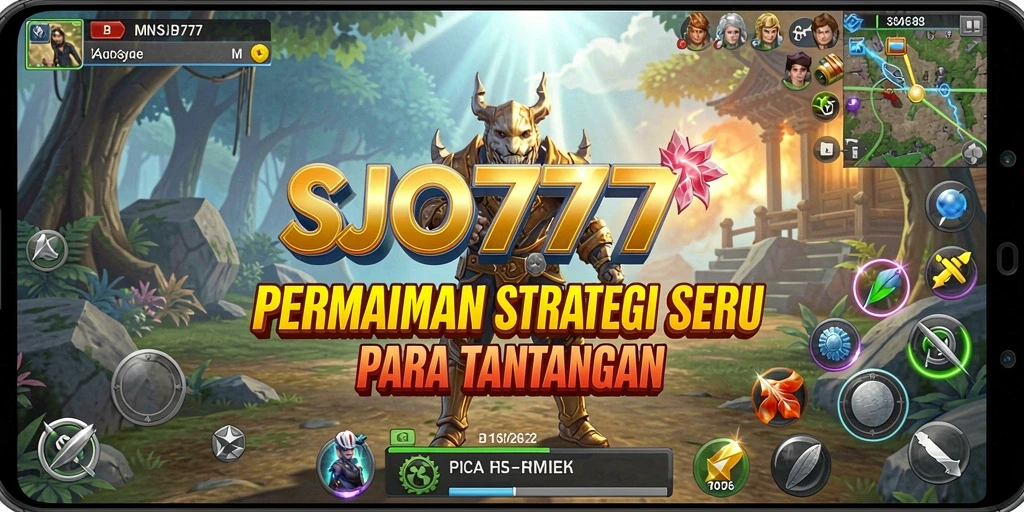Tangkapan layar utama SJO777 menampilkan aksi strategi yang intens.