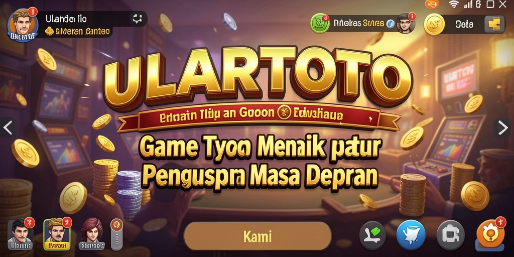 Screenshot gameplay ULARTOTO menampilkan seorang pemain yang sedang mengelola bisnis.